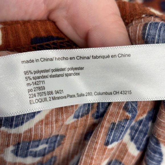 NWT Eloquii Elements Leopard Big Cat Stretchy Dress 22/24 Brown Long Sleeveve - Picture 6 of 8